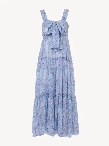 Chloé Tiered long dress in cotton voile | Thumbnail 2