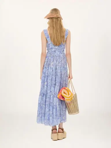 Chloé Tiered long dress in cotton voile | Thumbnail 5