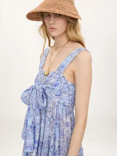 Chloé Tiered long dress in cotton voile | Thumbnail 6
