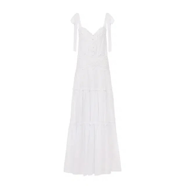Chloé Tiered long dress in cotton voile