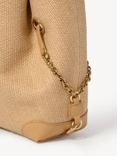Chloé Chloé Clover double carry bag in raffia-effect fibers | Thumbnail 7