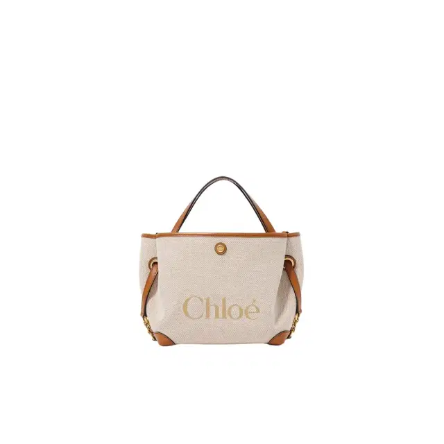 Chloé Small Chloé Clover double carry bag in canvas