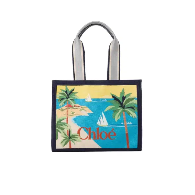 Chloé Chloé Soleil tote bag in embroidered canvas