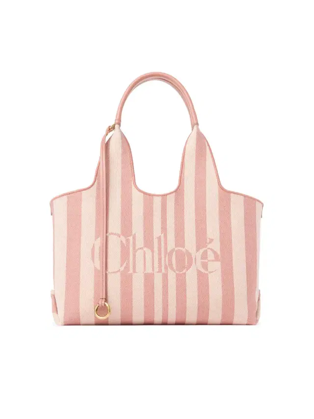 Chloé Chloé Stripy east-west tote bag in jacquard