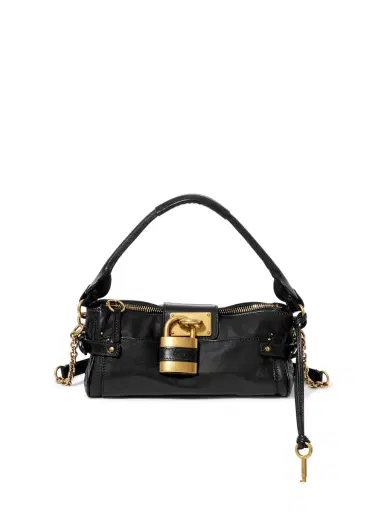Chloé Small Paddington bag with strap in grained leather | Thumbnail 1