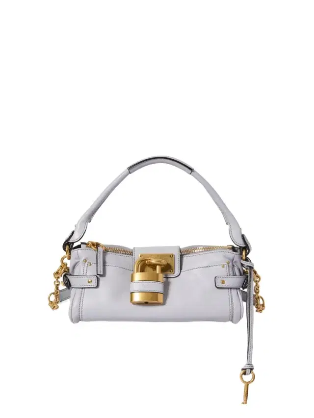 Small Paddington bag with strap in grained leather