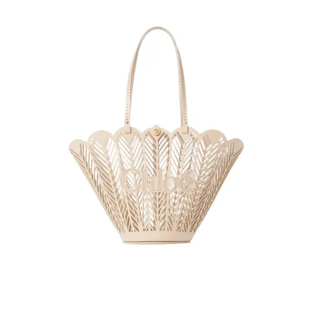 Chloé Chloé Soleil basket bag in patent calfskin