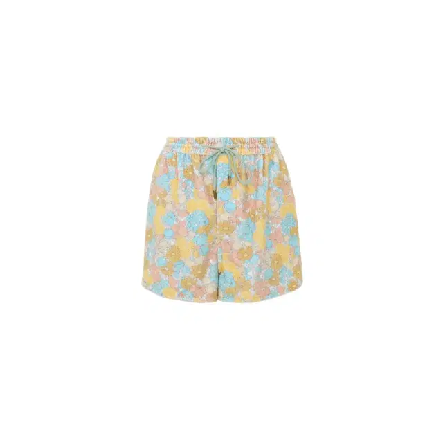 Drawstring mini shorts in cotton toweling