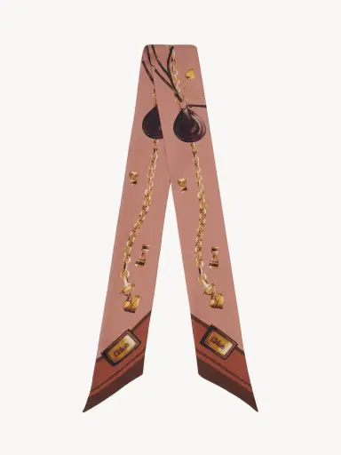 Chloé The Chloé Paddington bandeau scarf in silk twill | Thumbnail 2 Chloé The Chloé Paddington bandeau scarf in silk twill | Thumbnail 2