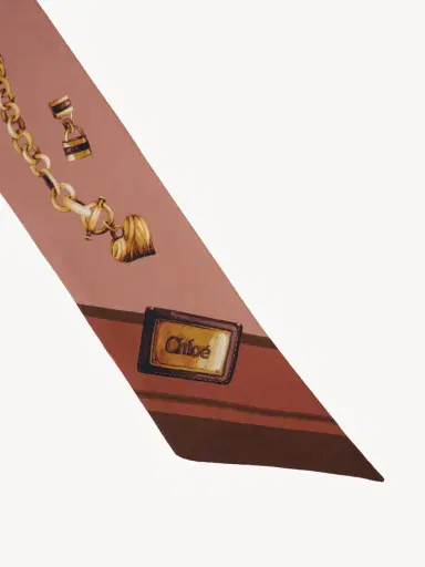 Chloé The Chloé Paddington bandeau scarf in silk twill | Thumbnail 4 Chloé The Chloé Paddington bandeau scarf in silk twill | Thumbnail 4