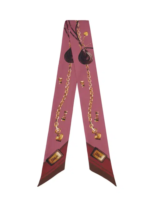 Chloé The Chloé Paddington bandeau scarf in silk twill