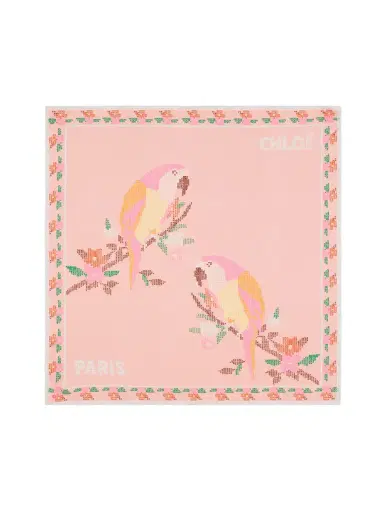 Chloé The Chloé Parrot square scarf in silk twill | Thumbnail 1 Chloé The Chloé Parrot square scarf in silk twill | Thumbnail 1