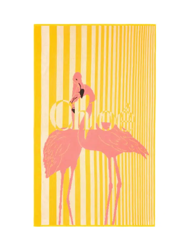 Chloé The Chloé Stripy beach towel in cotton toweling