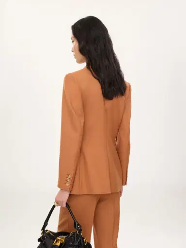 Chloé Single-breasted tailored jacket in wool gabardine | Thumbnail 5 Chloé Single-breasted tailored jacket in wool gabardine | Thumbnail 5