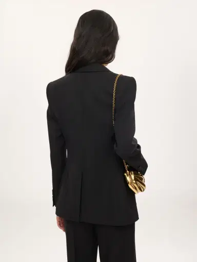 Chloé Single-breasted tailored jacket in wool grain de poudre | Thumbnail 5