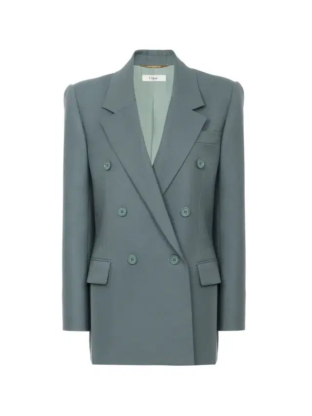Chloé Double-breasted tailored jacket in wool gabardine