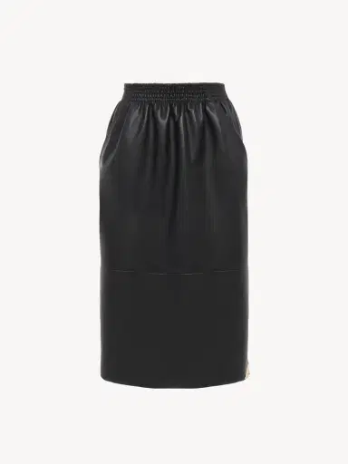 Chloé Knee-length pencil skirt in leather | Thumbnail 2