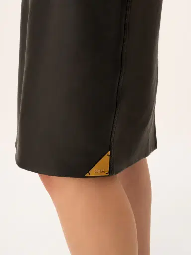 Chloé Knee-length pencil skirt in leather | Thumbnail 7