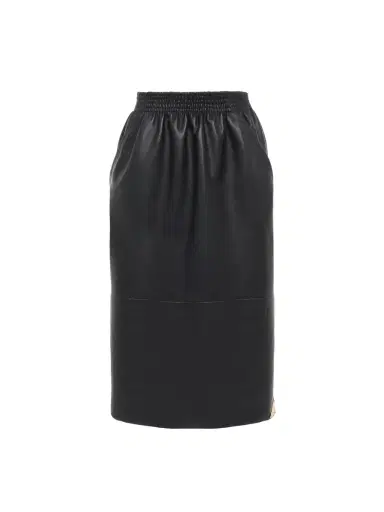 Chloé Knee-length pencil skirt in leather | Thumbnail 1