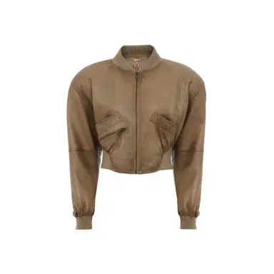 Chloé Cropped blouson in leather | Thumbnail 1