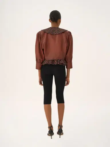 Chloé Cropped collarless jacket in leather | Thumbnail 5