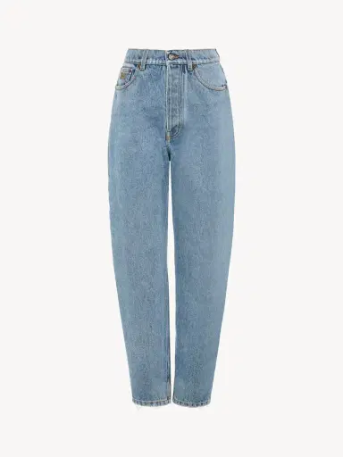 Chloé High-rise tapered jeans in denim | Thumbnail 2