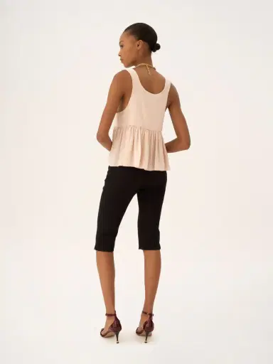 Chloé Gathered sleeveless top in crêpe de chine | Thumbnail 5