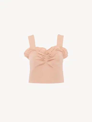 Chloé Cropped fitted tank top in technical taffeta | Thumbnail 2