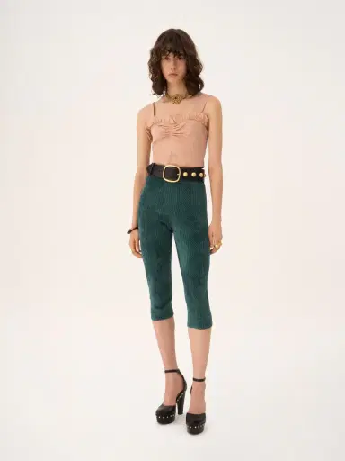 Chloé Cropped fitted tank top in technical taffeta | Thumbnail 3