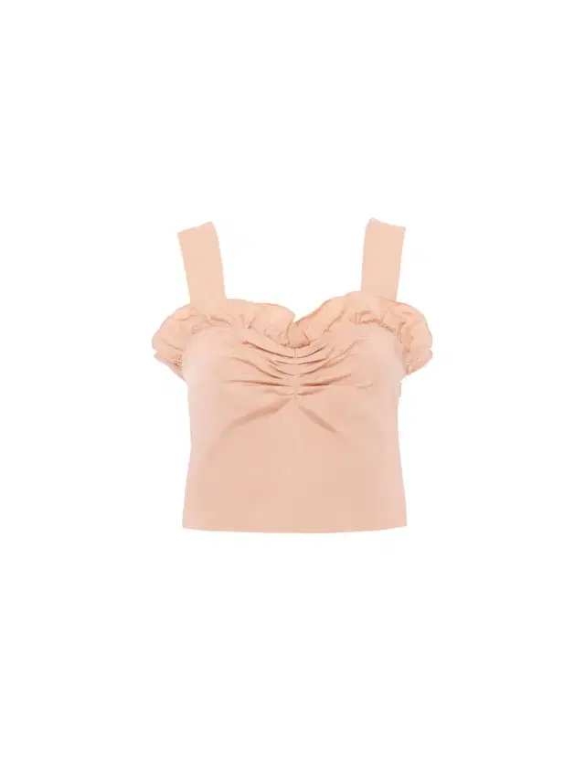Chloé Cropped fitted tank top in technical taffeta