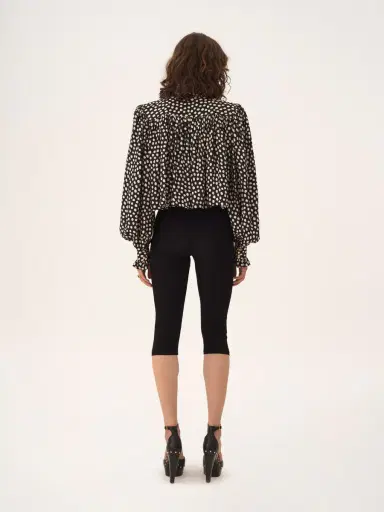 Chloé Maxi gathered high-neck top in silk jacquard | Thumbnail 5