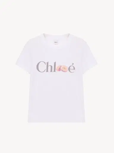 Chloé Baby fit logo T-shirt in cotton jersey | Thumbnail 2