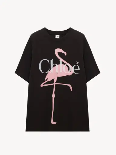 Chloé Generous logo T-shirt in cotton jersey | Thumbnail 2