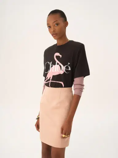 Chloé Generous logo T-shirt in cotton jersey | Thumbnail 4