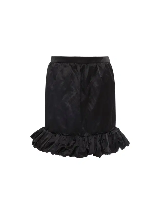 Chloé Ruffled mini skirt in washed technical satin