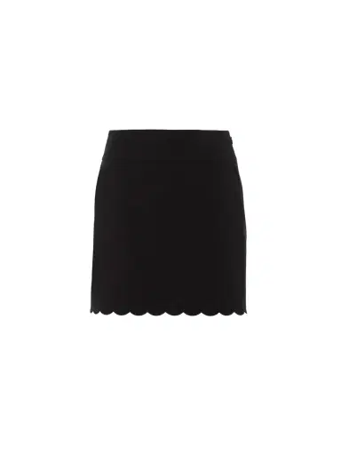 Chloé Scalloped mini skirt in soft cavalry cotton | Thumbnail 2