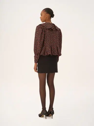 Chloé Scalloped mini skirt in soft cavalry cotton | Thumbnail 5