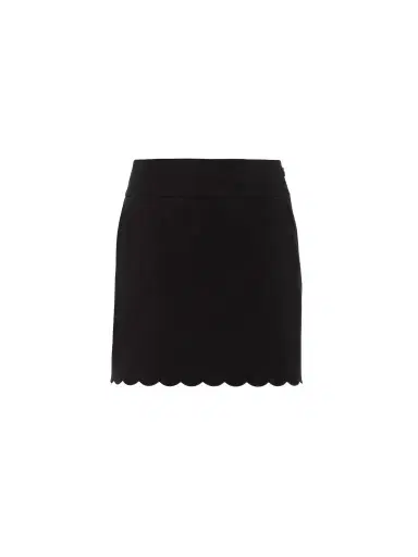 Chloé Scalloped mini skirt in soft cavalry cotton | Thumbnail 1