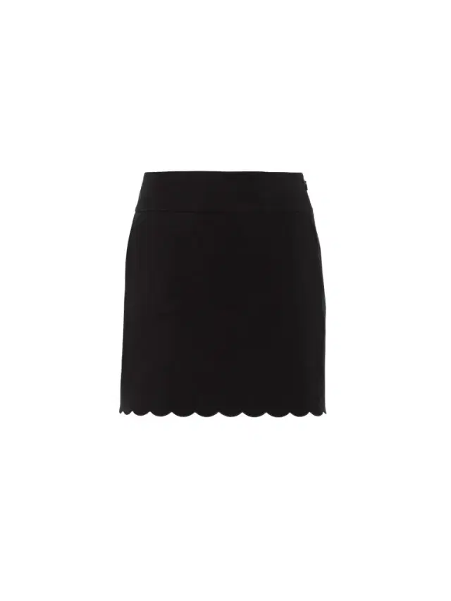 Chloé Scalloped mini skirt in soft cavalry cotton