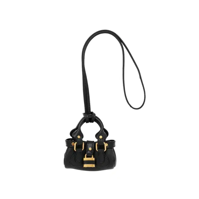 Chloé Chloé Symbols Mini Paddington bag charm in grained leather