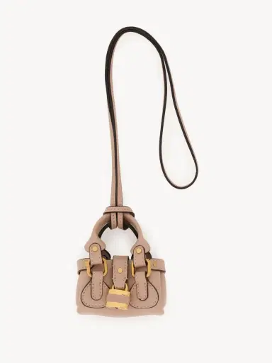 Chloé Chloé Symbols Mini Paddington bag charm in grained leather | Thumbnail 2