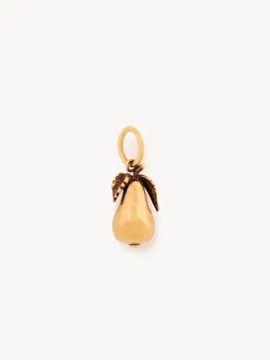 Chloé Pear charm in brass | Thumbnail 2