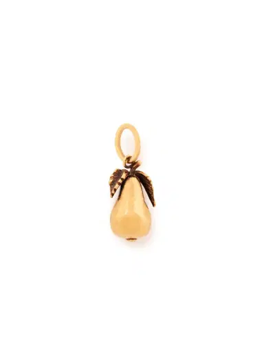 Chloé Pear charm in brass | Thumbnail 1