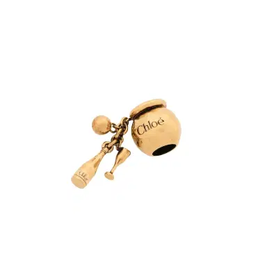 Chloé Sphere Bottle & Glass Dice charm for Bracelet bag in brass | Thumbnail 1