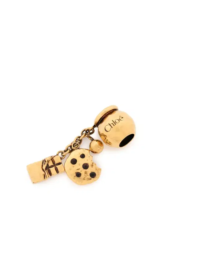 Chloé Sphere Cookie & Chocolate Dice charm for Bracelet bag in brass