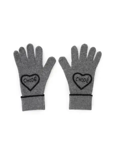 Chloé The Chloé Encoeur gloves in wool & cashmere | Thumbnail 2