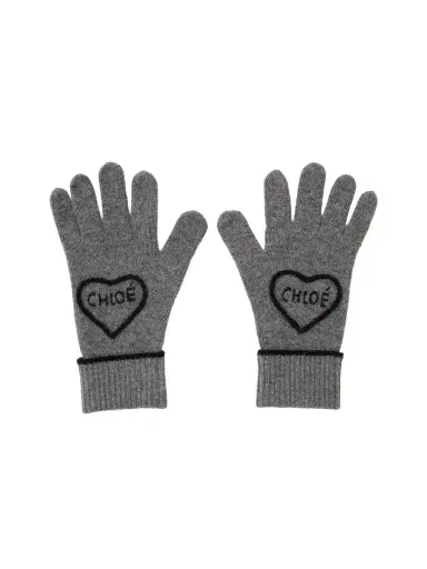 Chloé The Chloé Encoeur gloves in wool & cashmere | Thumbnail 1