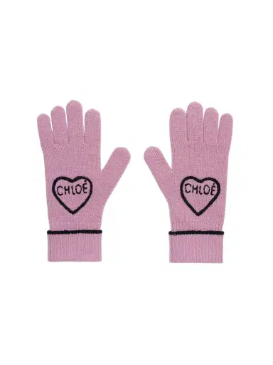 Chloé The Chloé Encoeur gloves in wool & cashmere | Thumbnail 1
