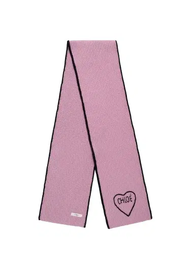 Chloé The Chloé Encoeur scarf in wool & cashmere | Thumbnail 1