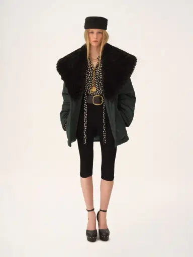 Chloé Short coat in technical satin | Thumbnail 3
